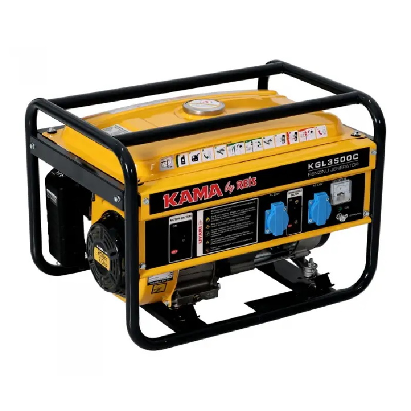 Генератор бензиновий КАМА 1 фаза (220В), 2,5кВт, (KGL3500C)